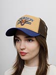Бейсболка STETSON арт. 7761160 TRUCKER CAP BULL (синий / бежевый)